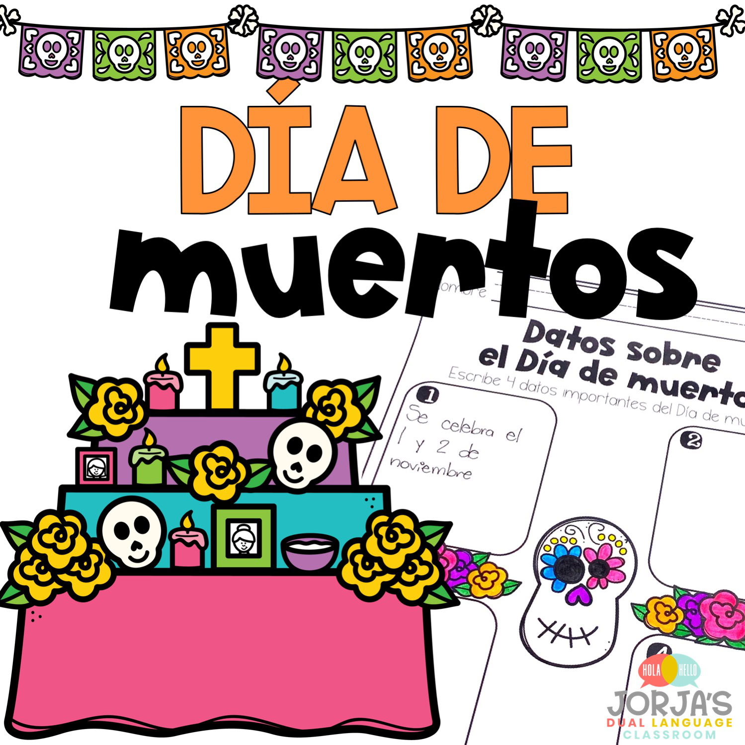Actividades para el Día de muertos Jorja's Dual Language Classroom