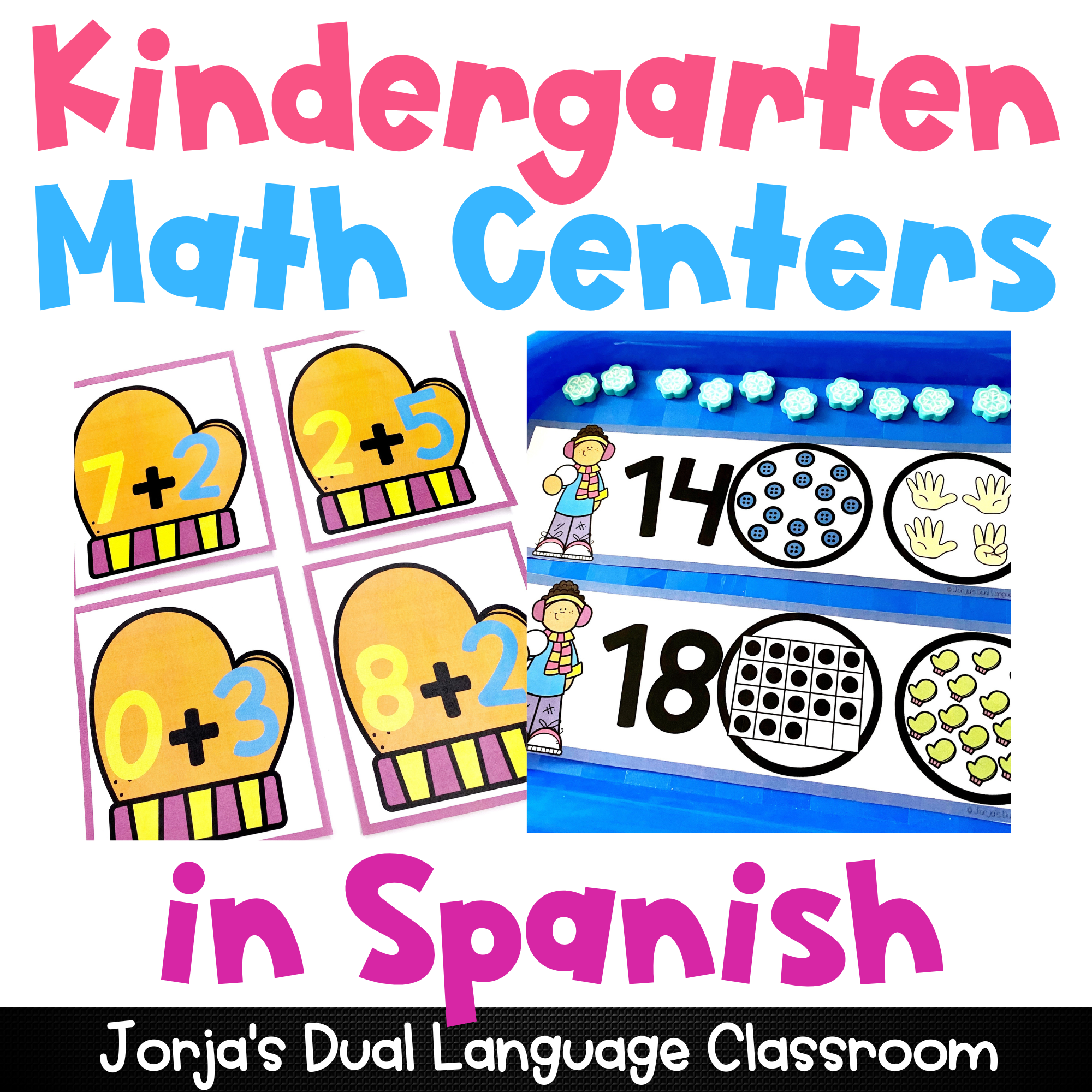 Kindergarten Math Centers in Spanish