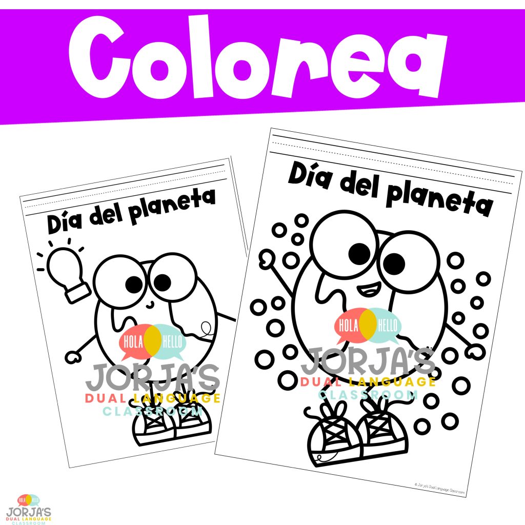 dia de la tierra para colorear