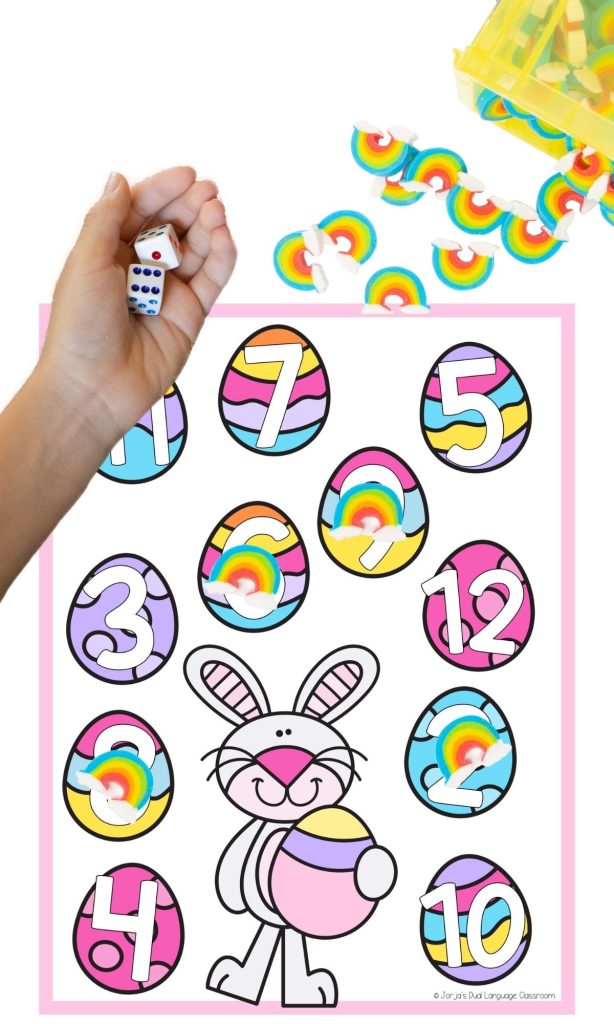 activities for kinder in Spanish math