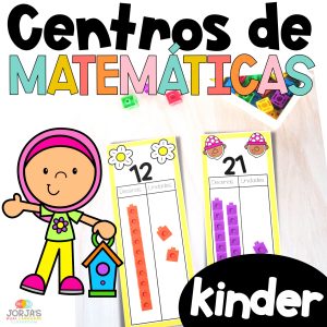 Centros de matemáticas kinder mayo math centers in Spanish