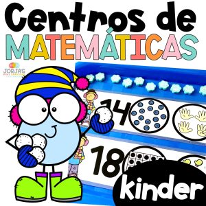 Centros de matemáticas kinder ENERO Math Centers in Spanish