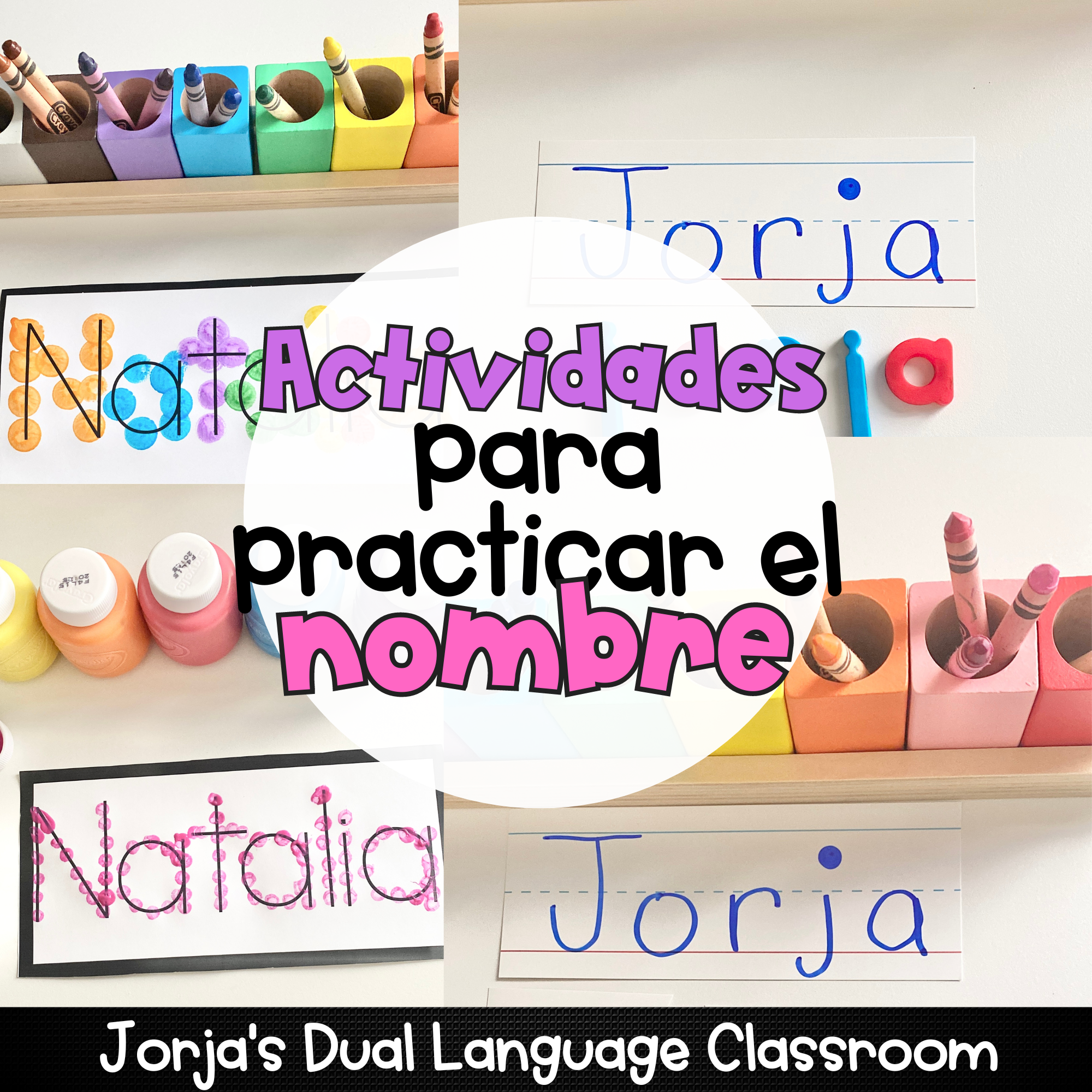 practicar el nombre preescolar