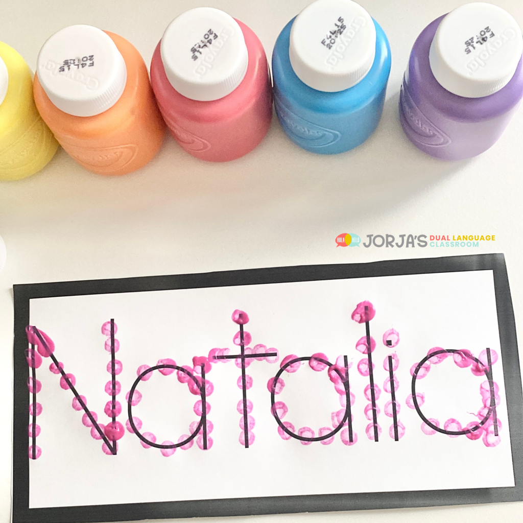 ejercicios para practicar el nombre