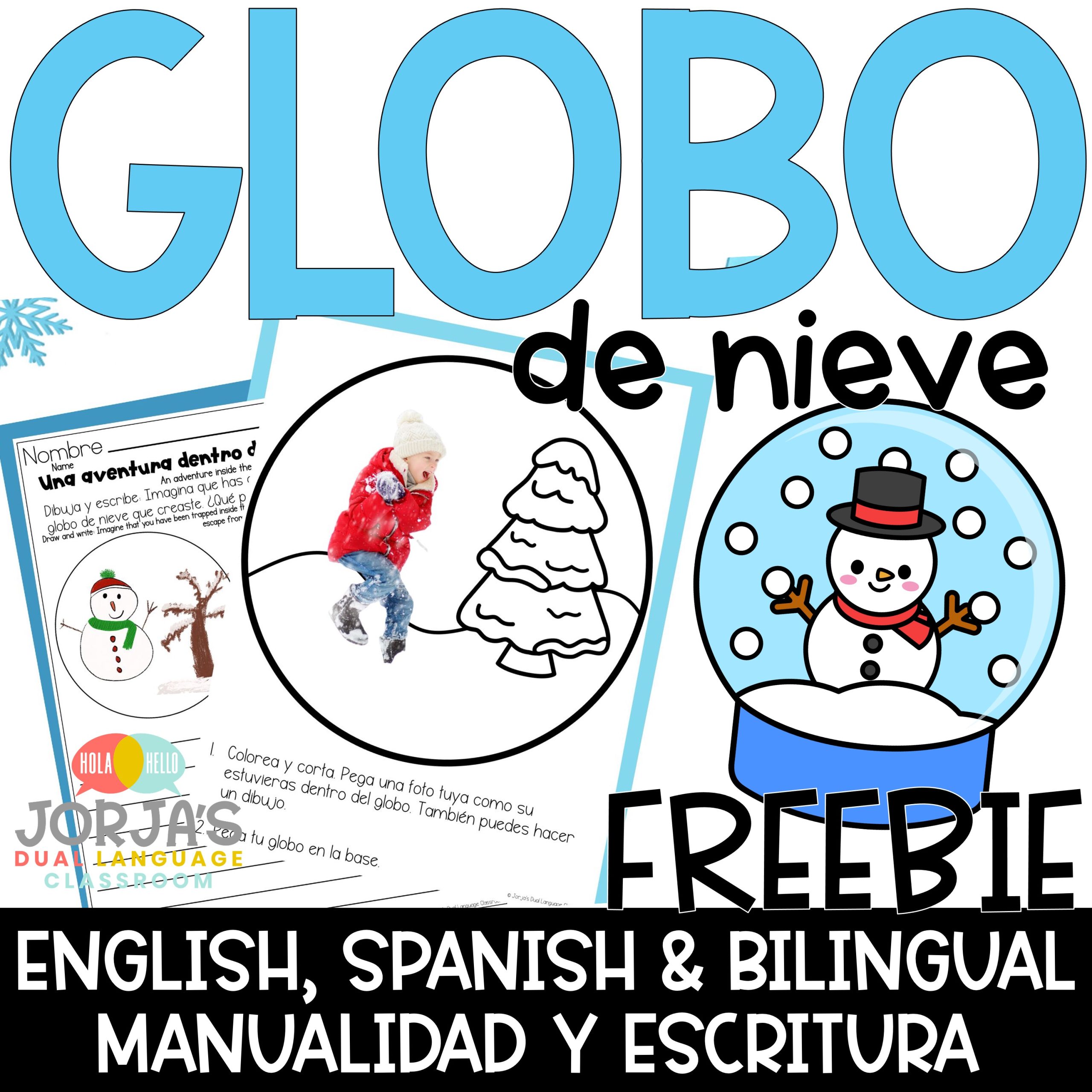 globo de nieve actividades para ninos
