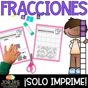 fracciones hojas de trabajo