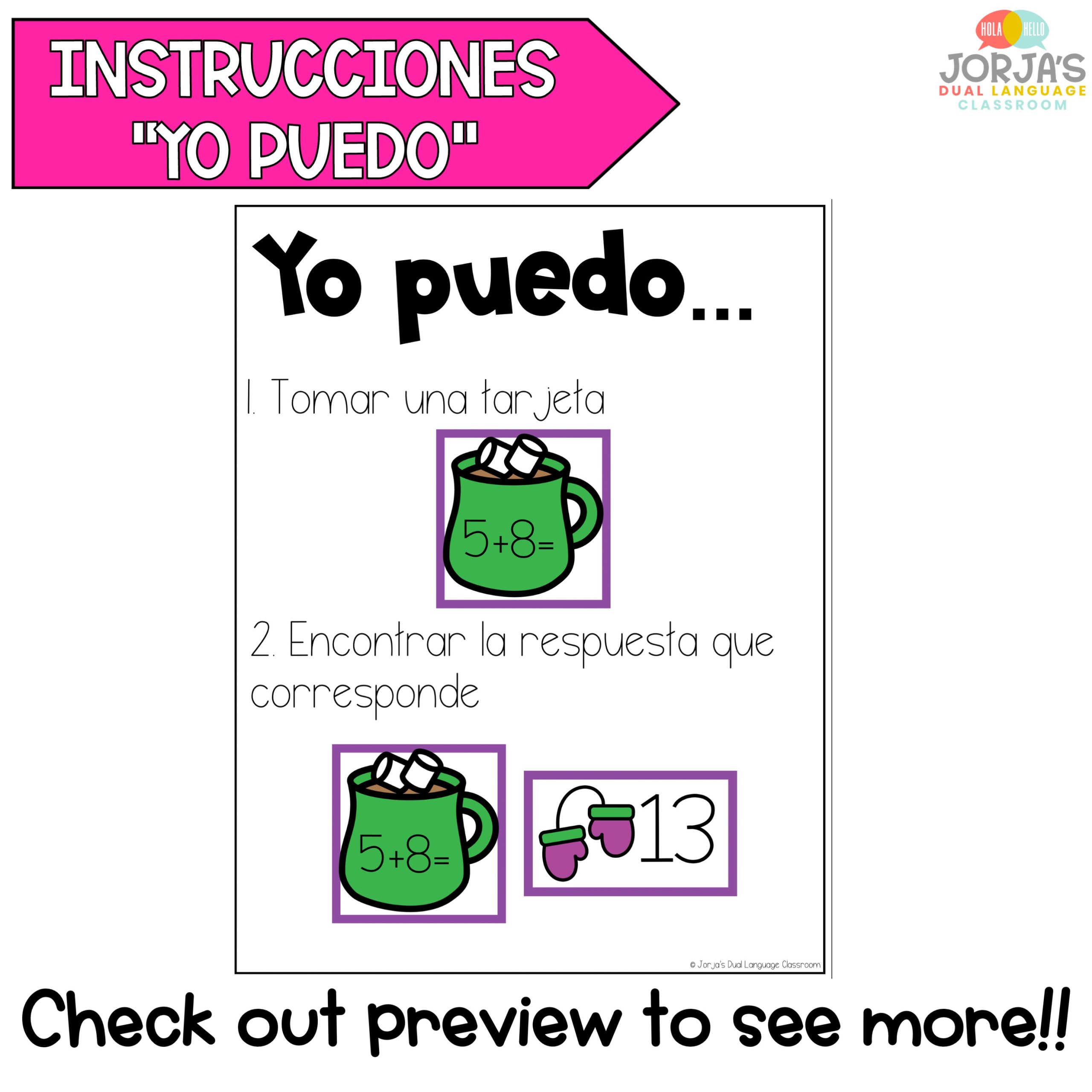 Centros de segundo grado matemáticas enero - Math Centers for 2nd grade Spanish JANUARY - Image 2