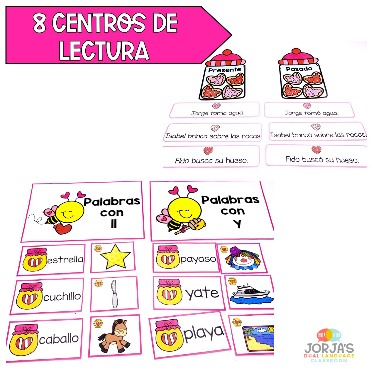 Centros de lectura PRIMER GRADO Febrero - Literacy Centers First Grade Spanish - Image 3