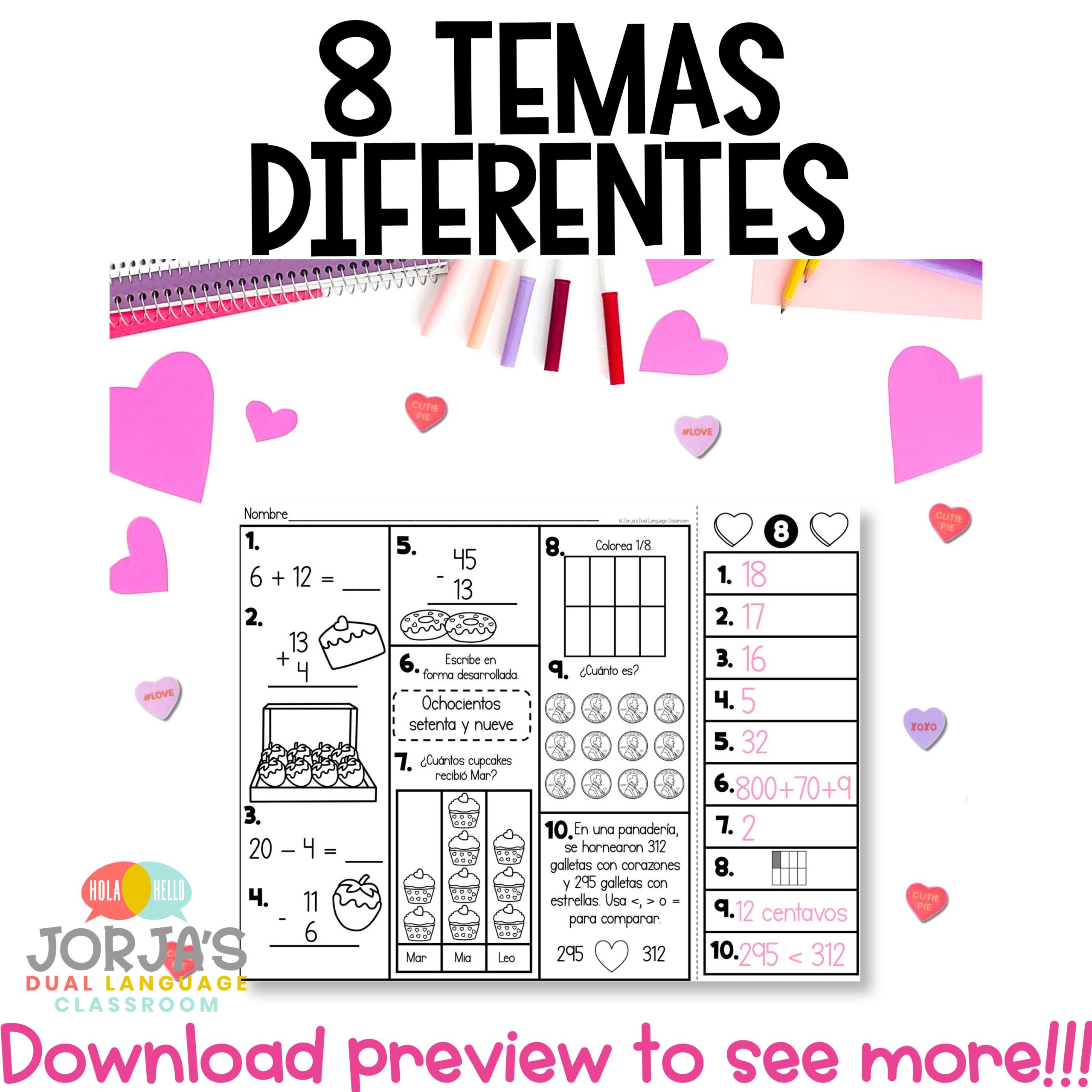 Repaso diario Segundo grado español - 2nd Spanish Spiral Review FEBRERO - Image 3