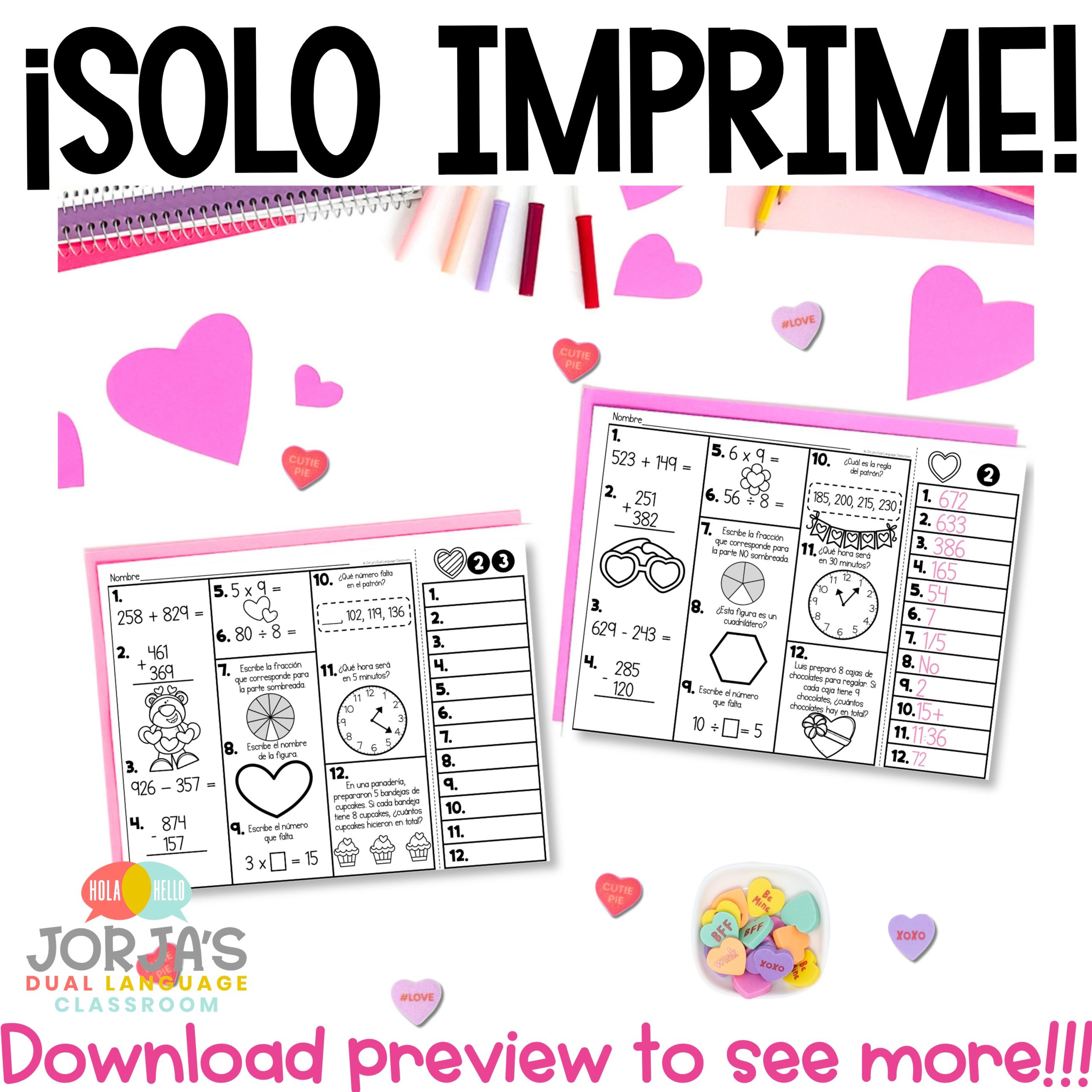 Repaso diario Tercer Grado FEBRERO - Spiral Review for 3rd Grade in Spanish - Image 2