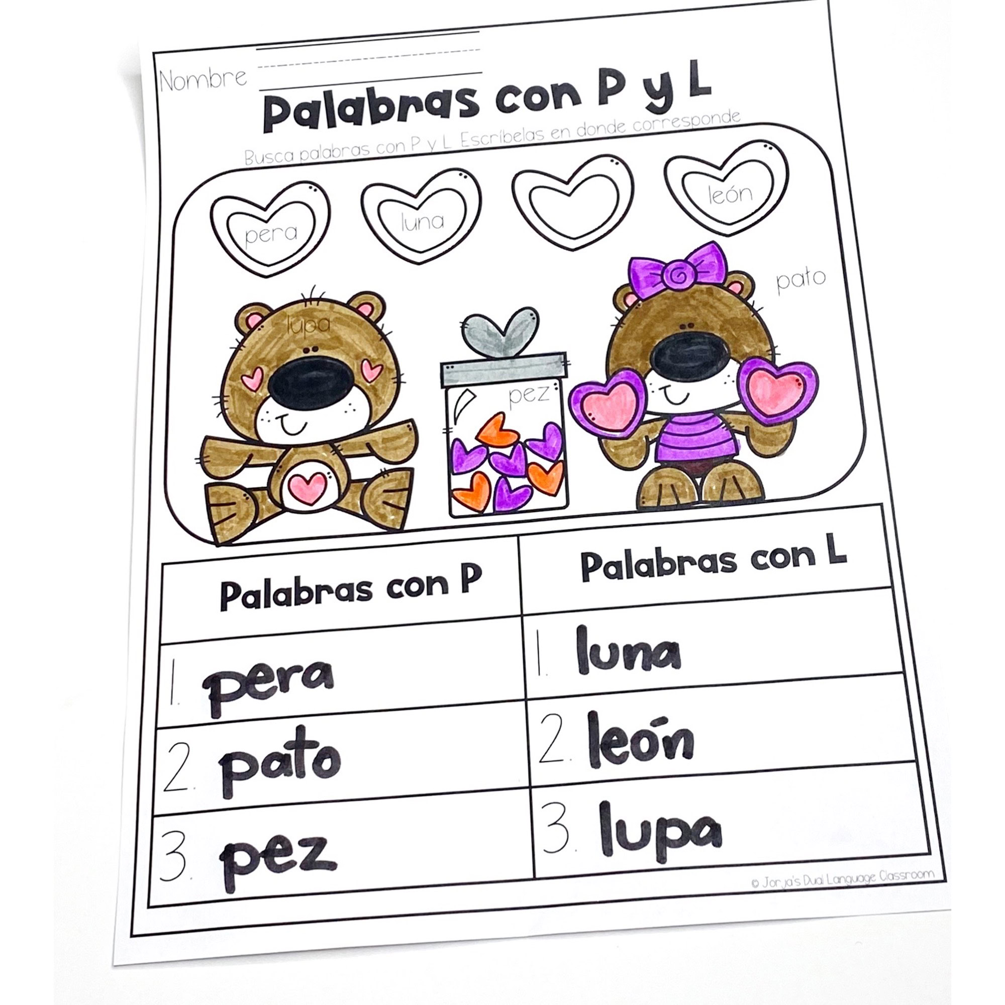Hojas de trabajo Kinder NO PREP - Lectura, escritura y matemáticas Worksheets - Image 2