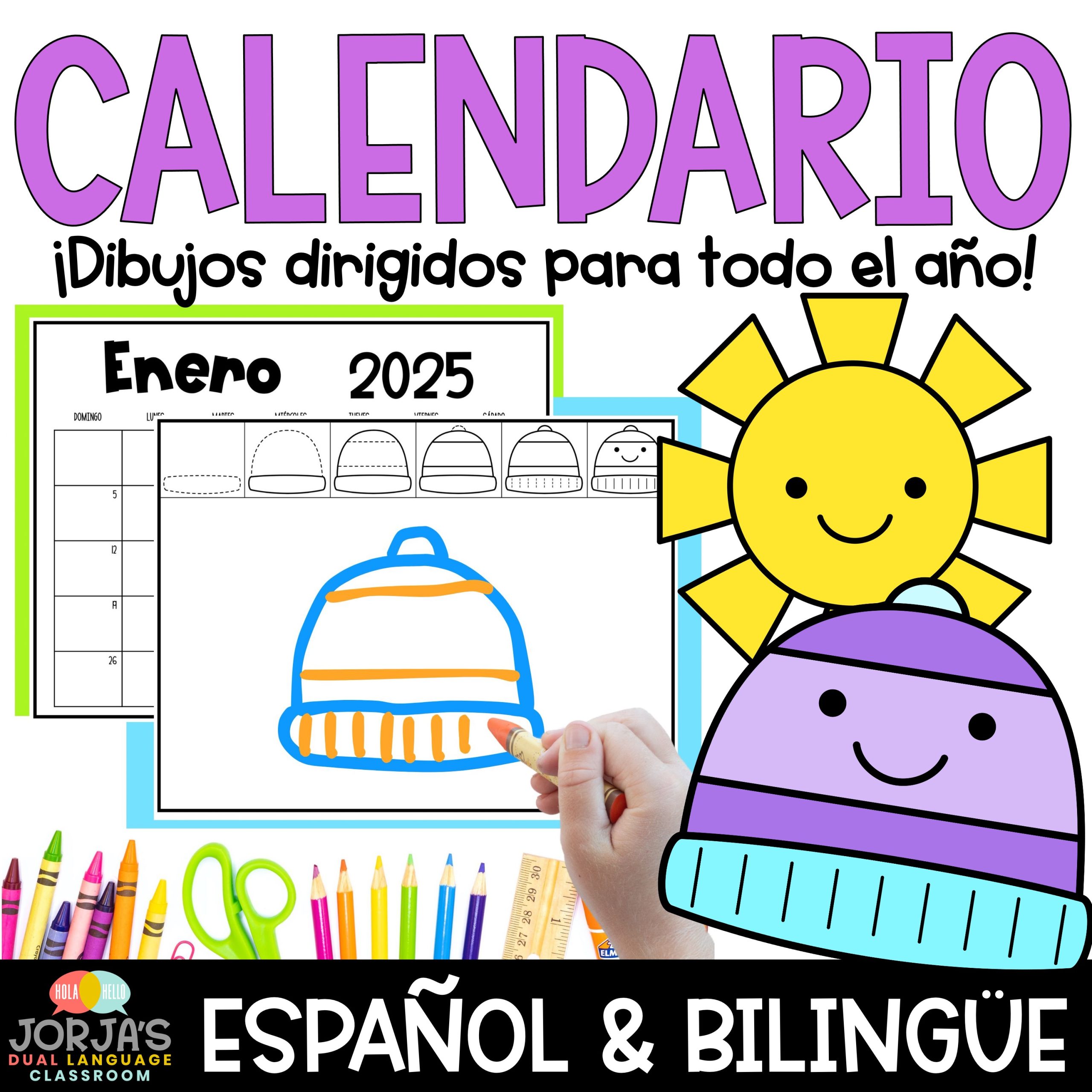 directed drawing spanish calendar