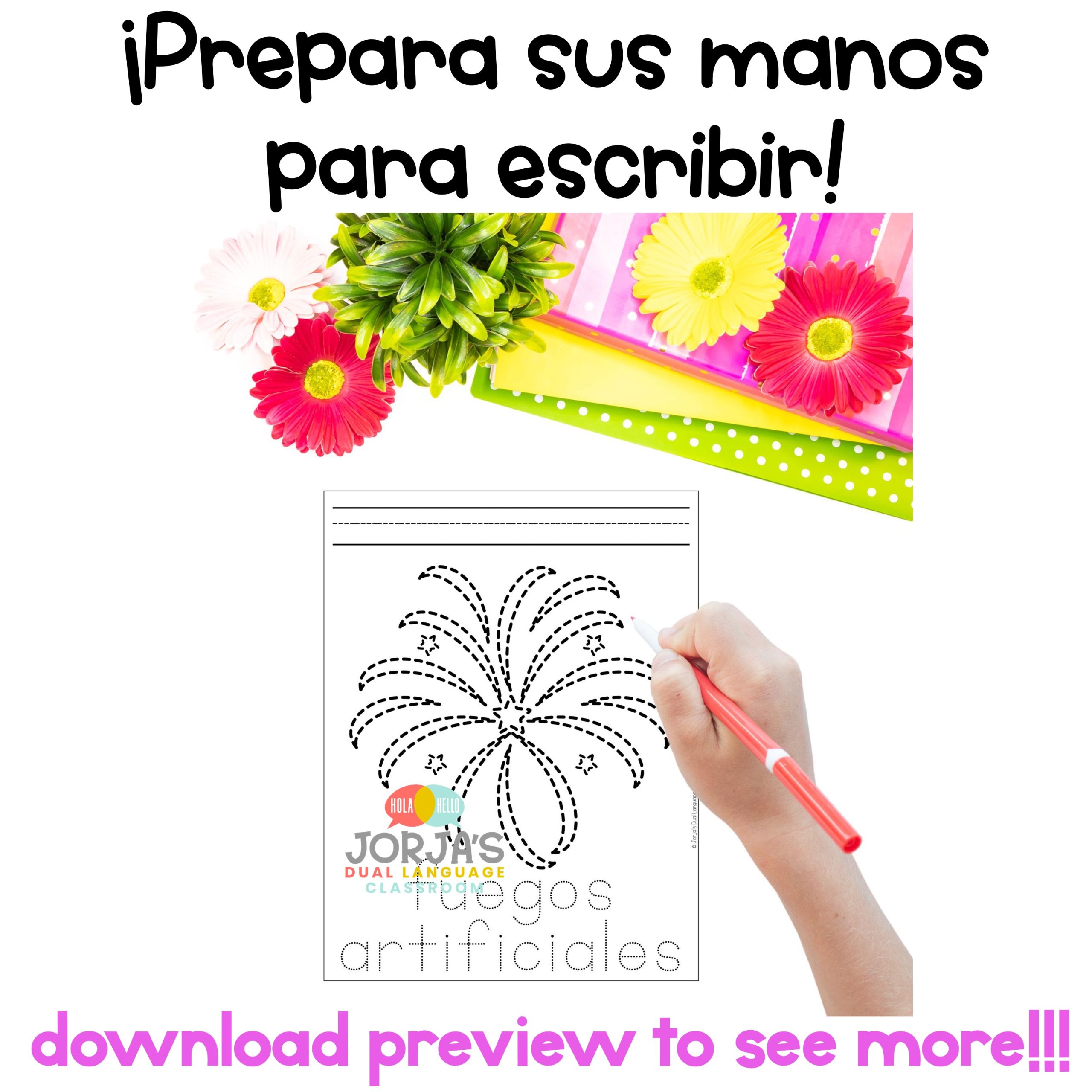 Motricidad fina Traza Ejercicios Celebraciones President's Day Memorial Day - Image 3