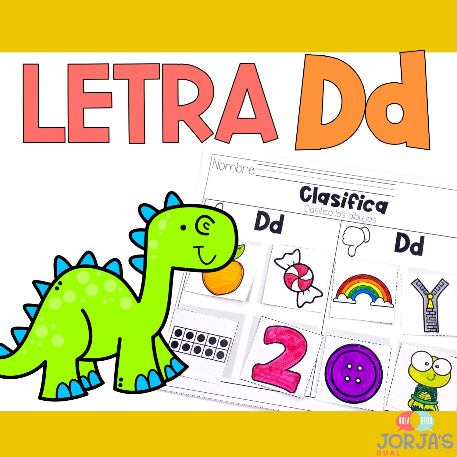 Letra d Sílabas con da de di do du Hojas de trabajo y actividades
