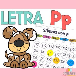 Letra p Sílabas con pa pe pi po pu Hojas de trabajo y actividades