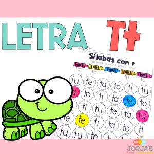 Letra t Sílabas con ta te ti to tu Hojas de trabajo y actividades en español