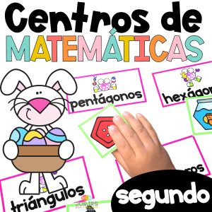 Centros de matemáticas SEGUNDO GRADO abril Second grade Math Centers in Spanish