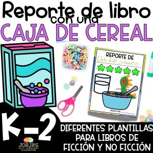 Reporte de Libro con una Caja de Cereal Actividad de Comprensión Lectora