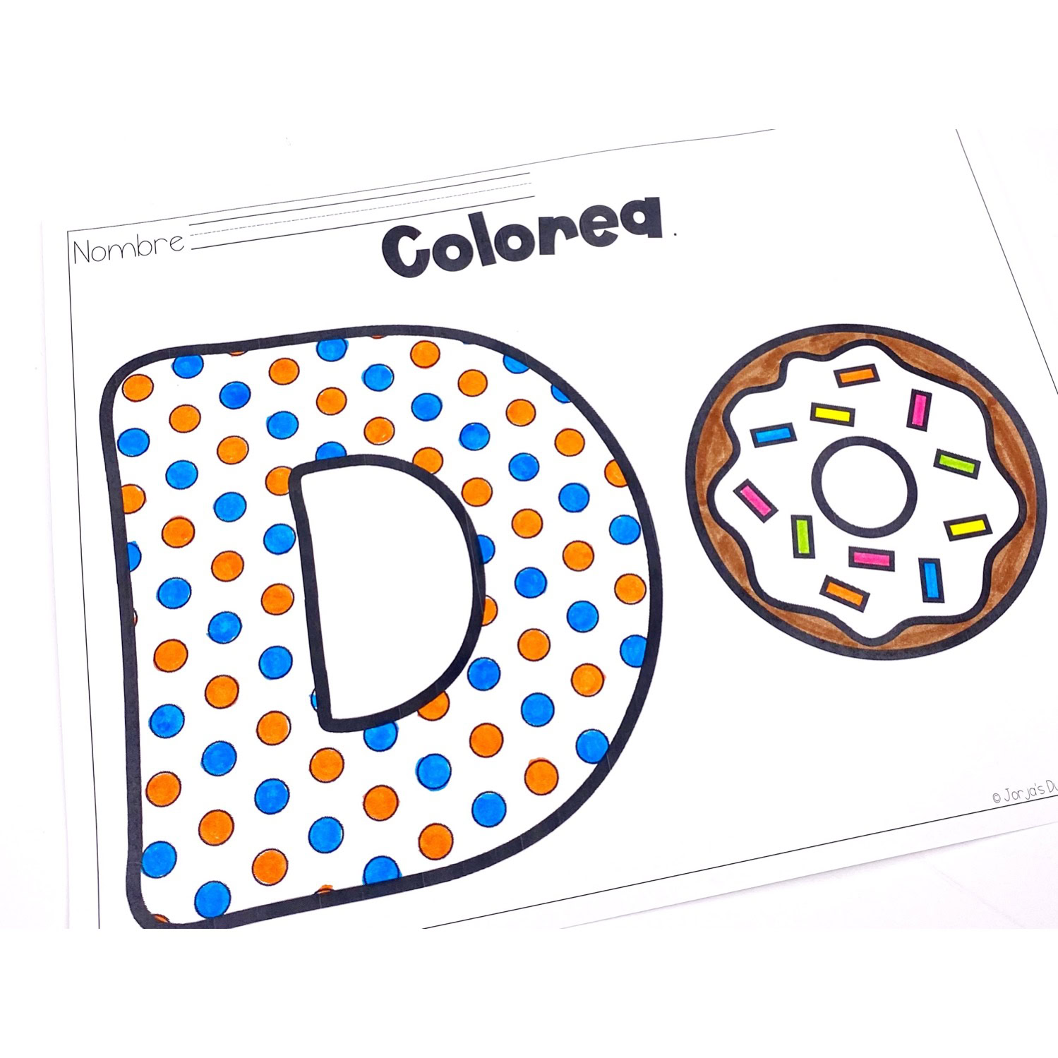 Letra d Sílabas con da de di do du Hojas de trabajo y actividades - Image 2