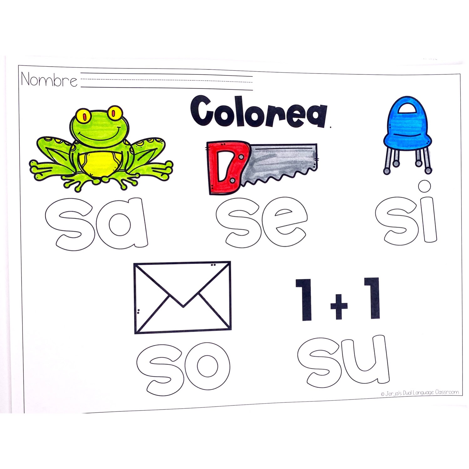 Letra s Sílabas con sa se si so su Hojas de trabajo y actividades - Image 2