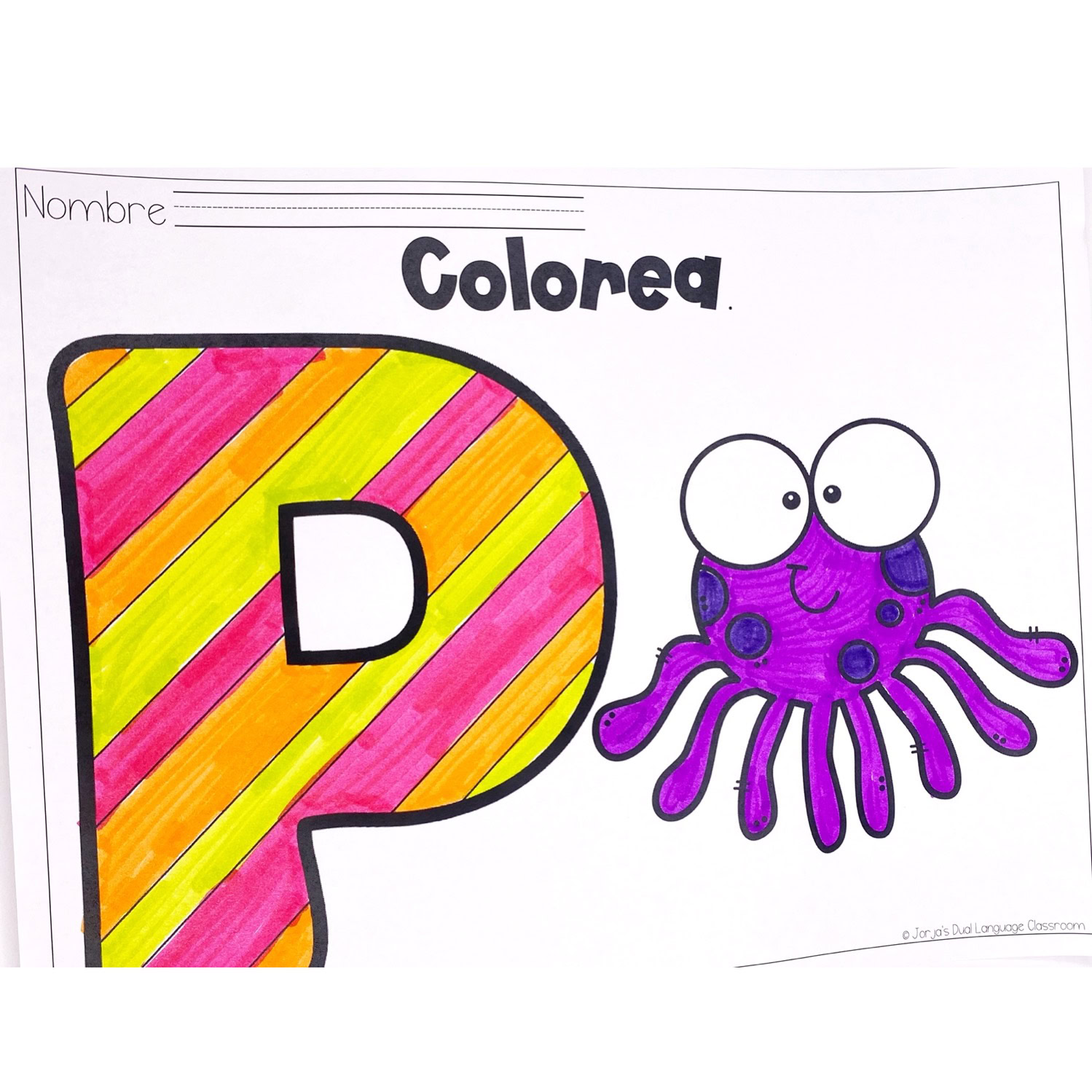 Letra p Sílabas con pa pe pi po pu Hojas de trabajo y actividades - Image 2