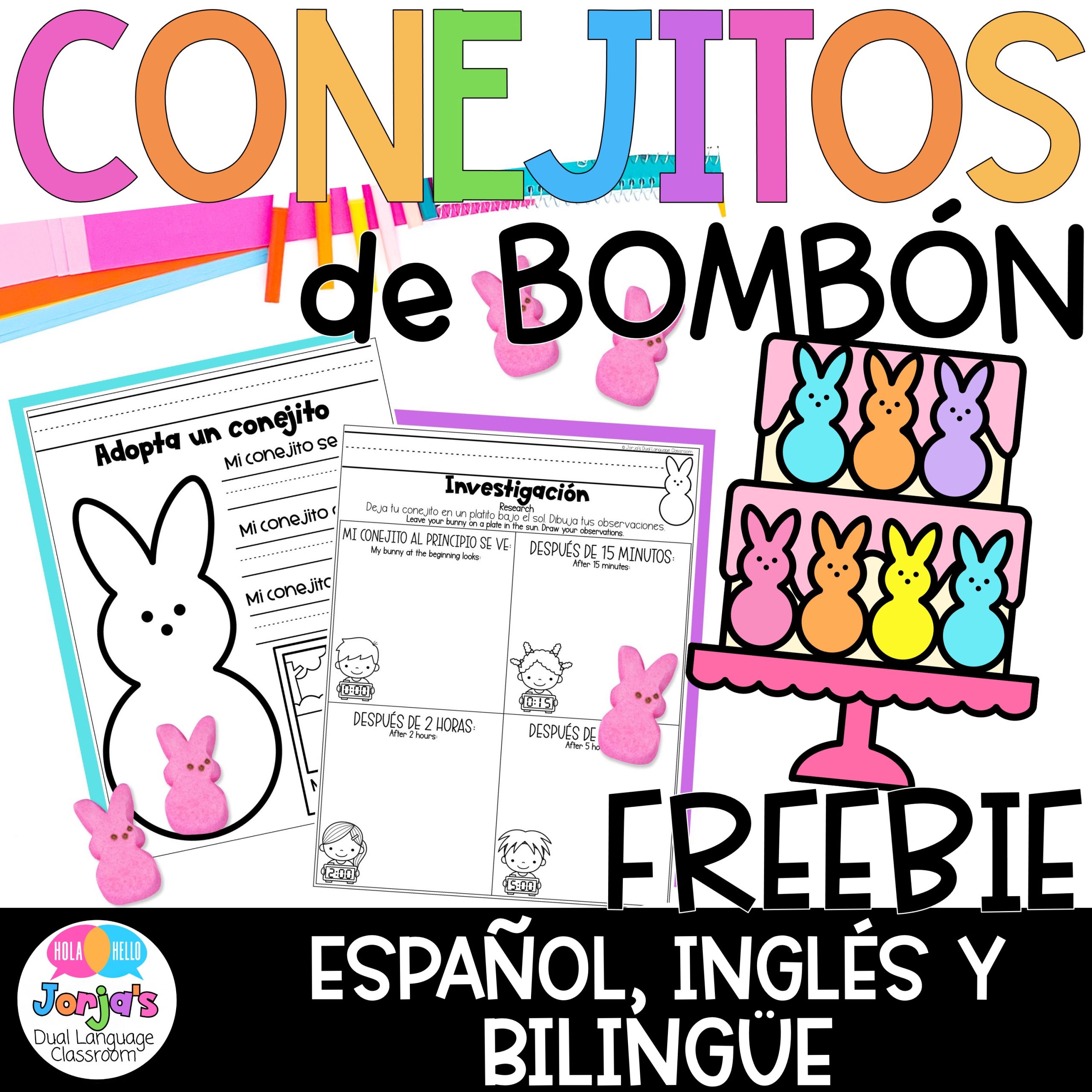 actividades de conejitos de bombon para niños