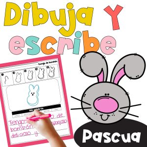 Escritura Pascua Writing in Spanish Directed Drawing Dibuja y Escribe Easter