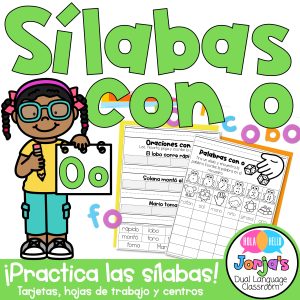Sílabas con O en español Actividades de lectura y escritura listas para imprimir