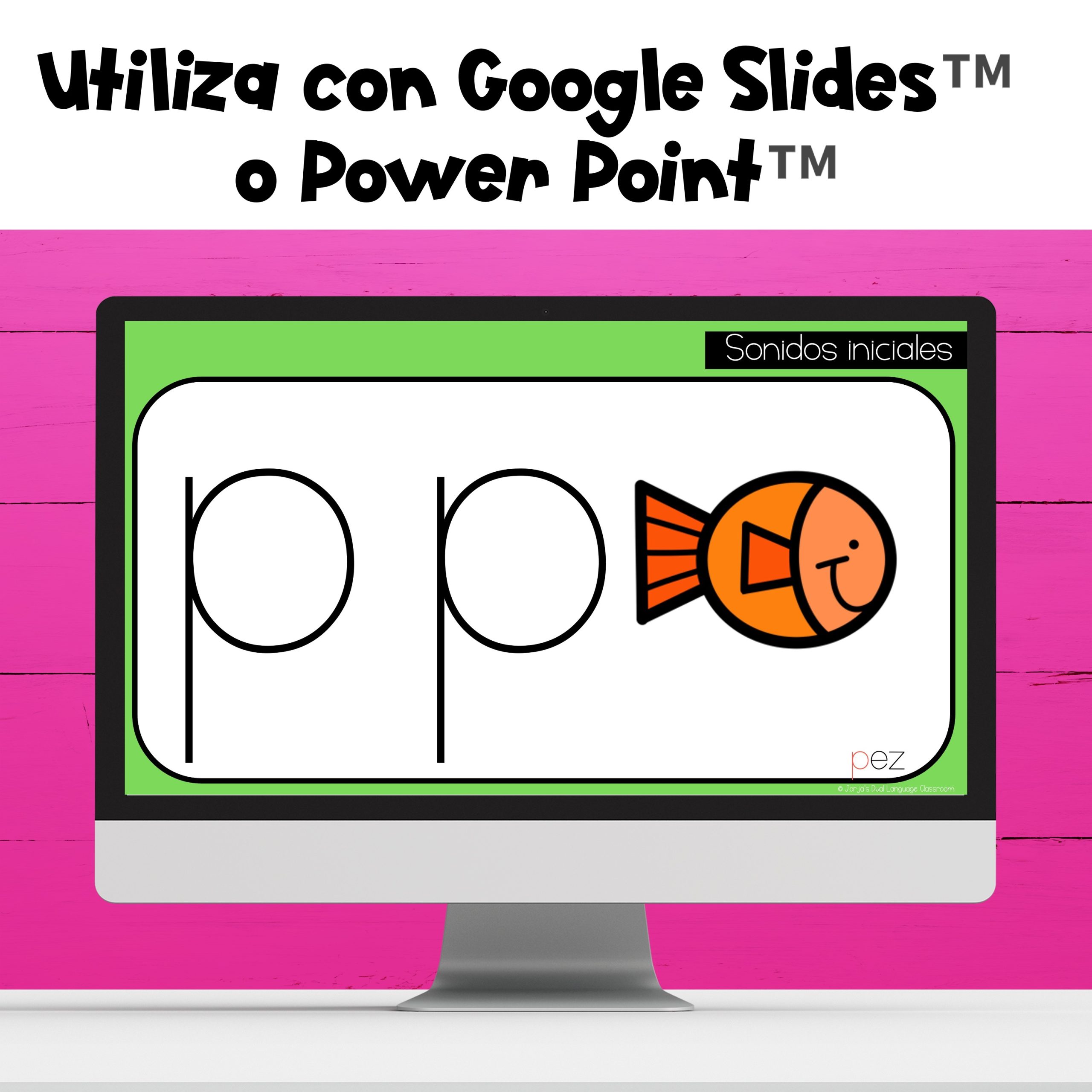 Sonidos iniciales DIGITAL Slides Beginning Sounds in Spanish - Image 3