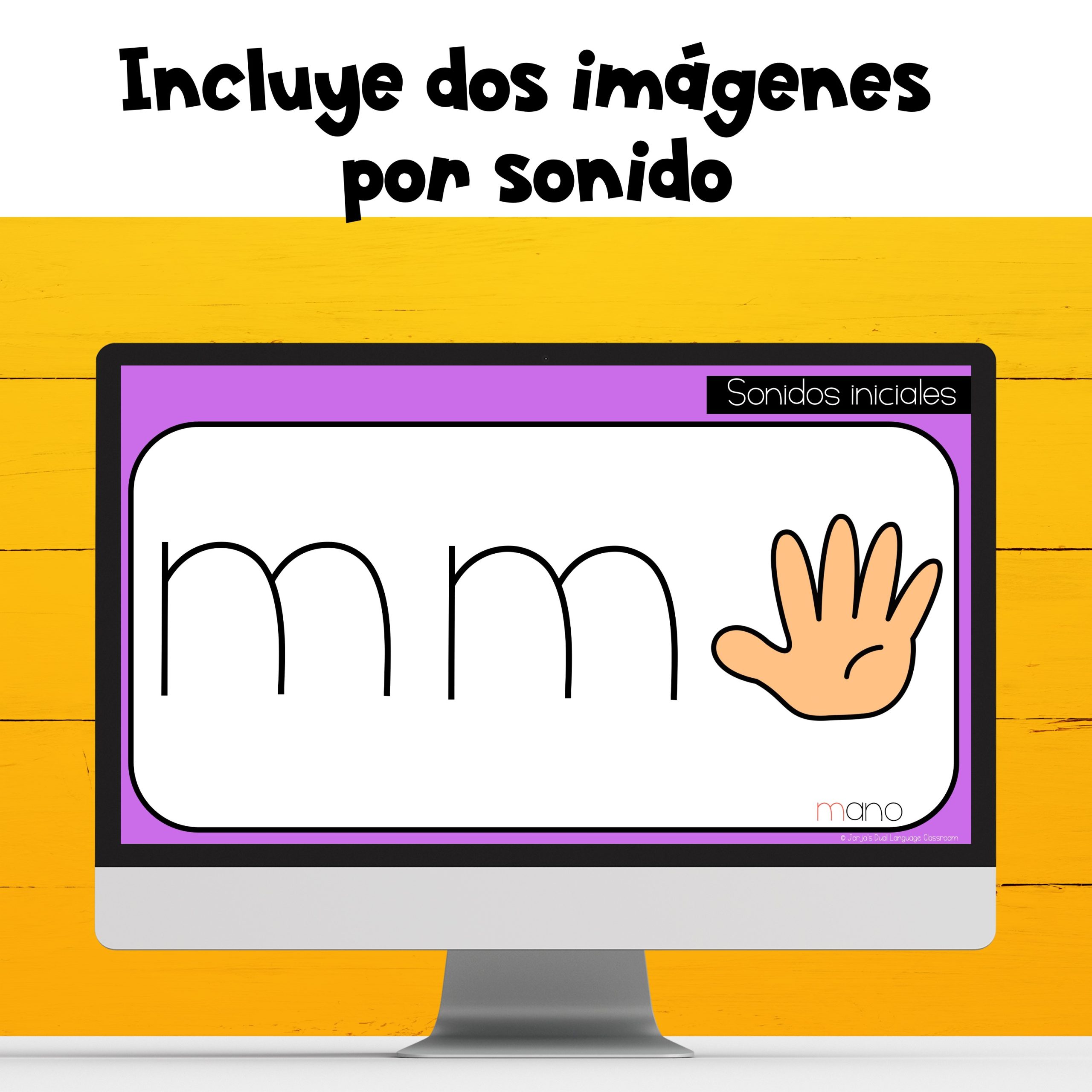 Sonidos iniciales DIGITAL Slides Beginning Sounds in Spanish - Image 4