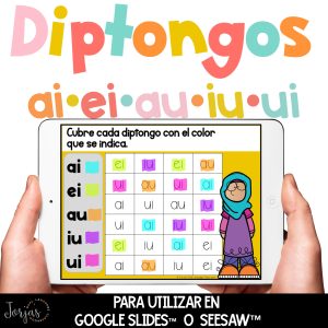 Actividades Digitales para Diptongos Diphthongs in Spanish