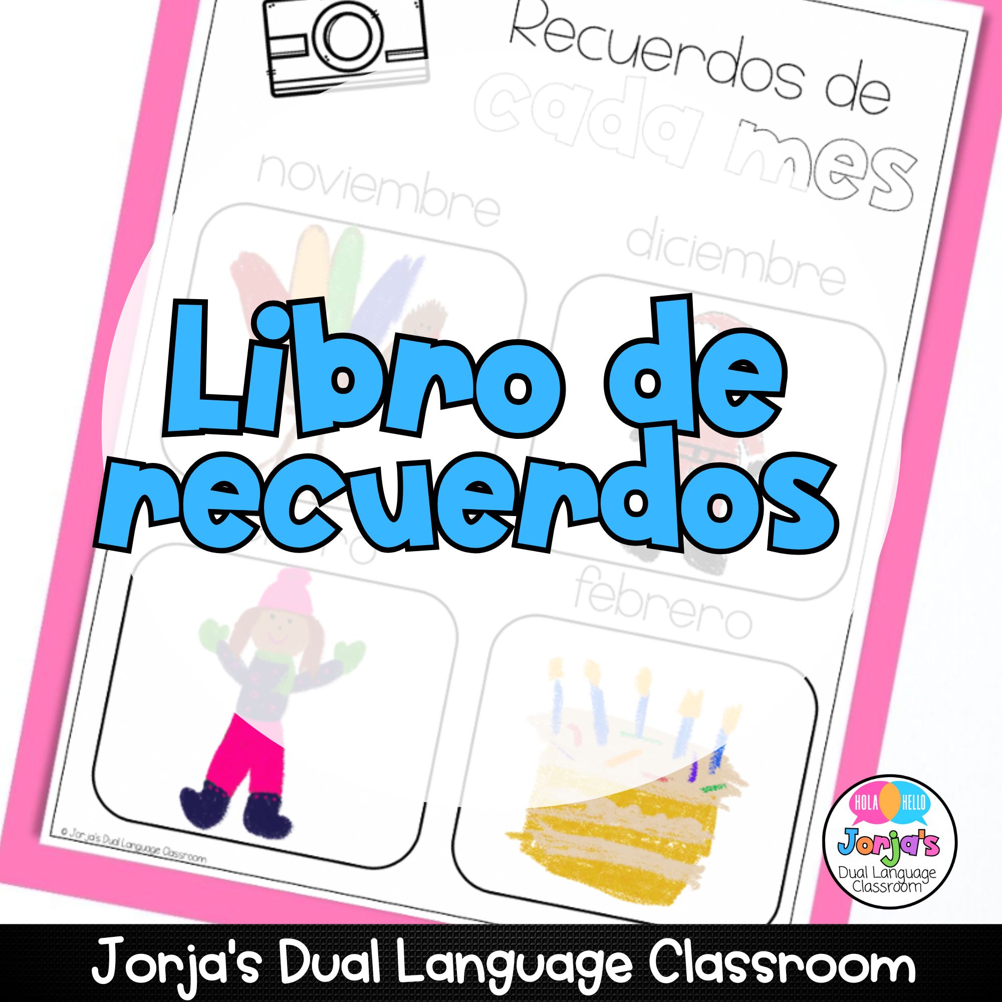 libro de recuerdos para niños fin de año