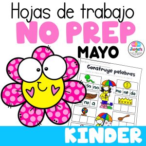Hojas de trabajo KINDER No Prep Mayo