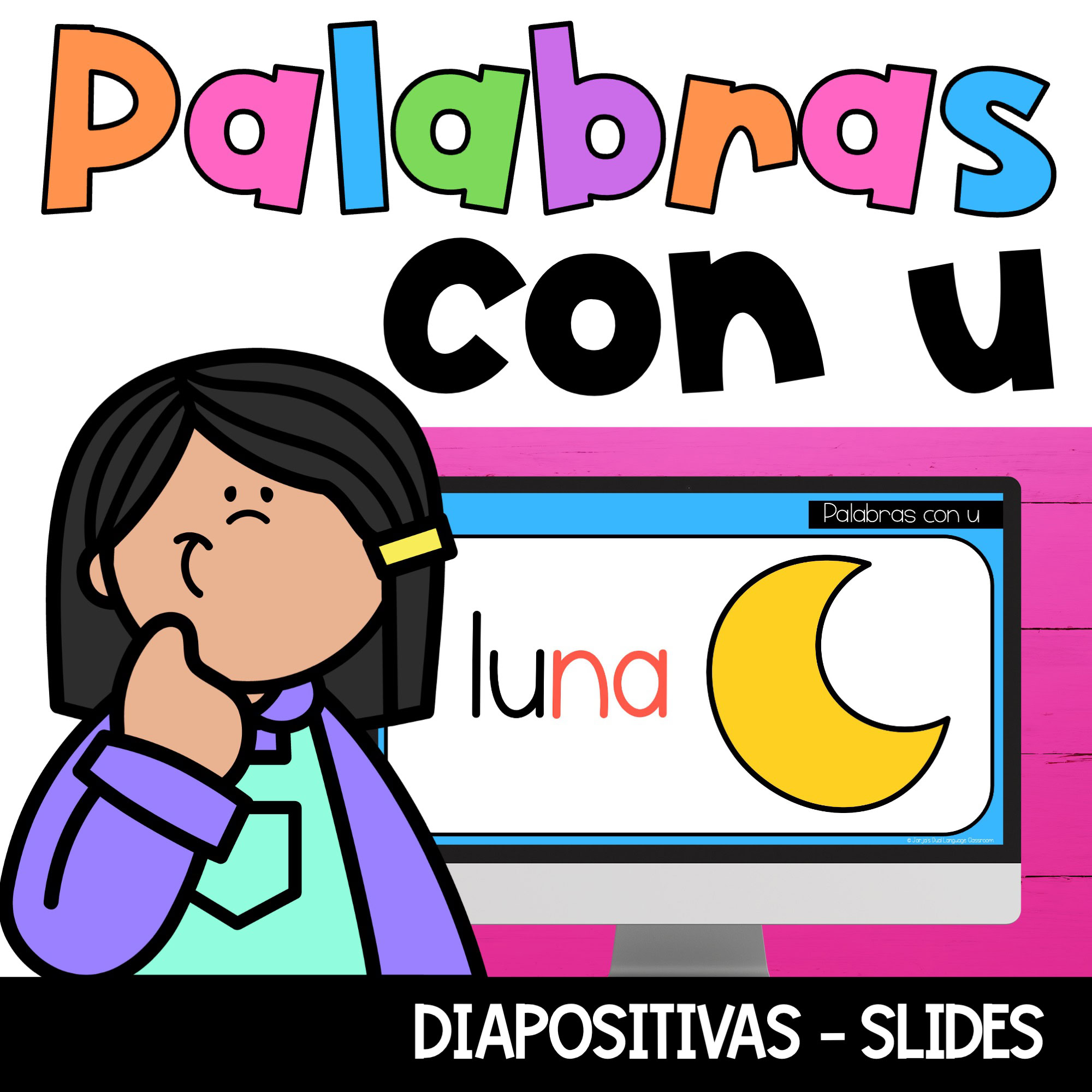 Diapositivas con Palabras con U en español