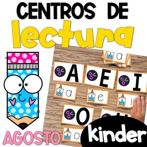 Kinder Literacy Centers Spanish Centros de Lectura para Kinder Actividades