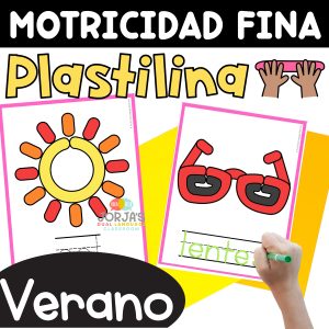 Plastilina Motricidad fina Summer in Spanish Activities for Fine Motor Skills