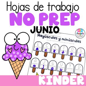 Hojas de Trabajo de Verano en Español para Kinder Summer Worksheets Reading Math