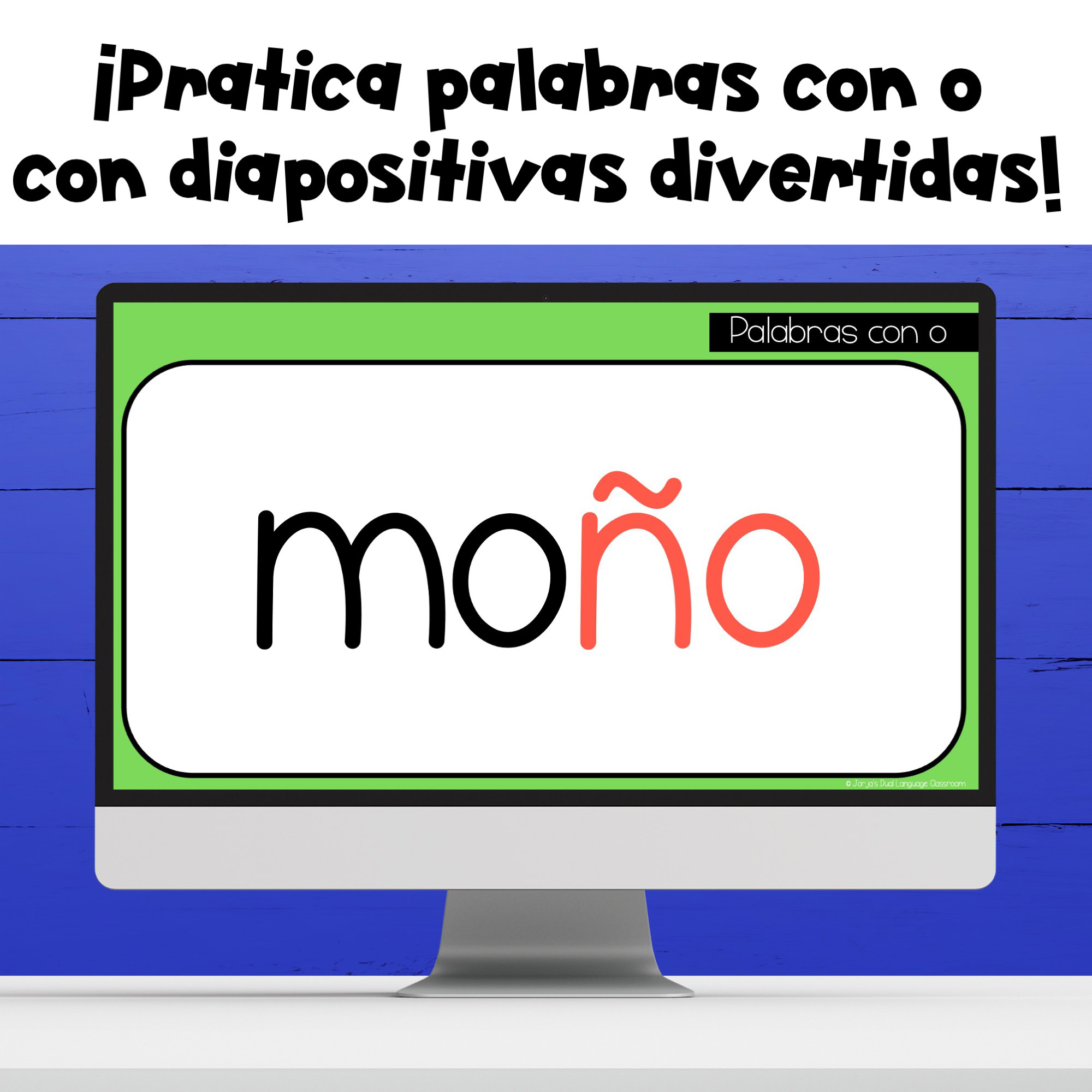 Palabras con O en español Diapositivas para leer y reconocer sílabas - Image 2