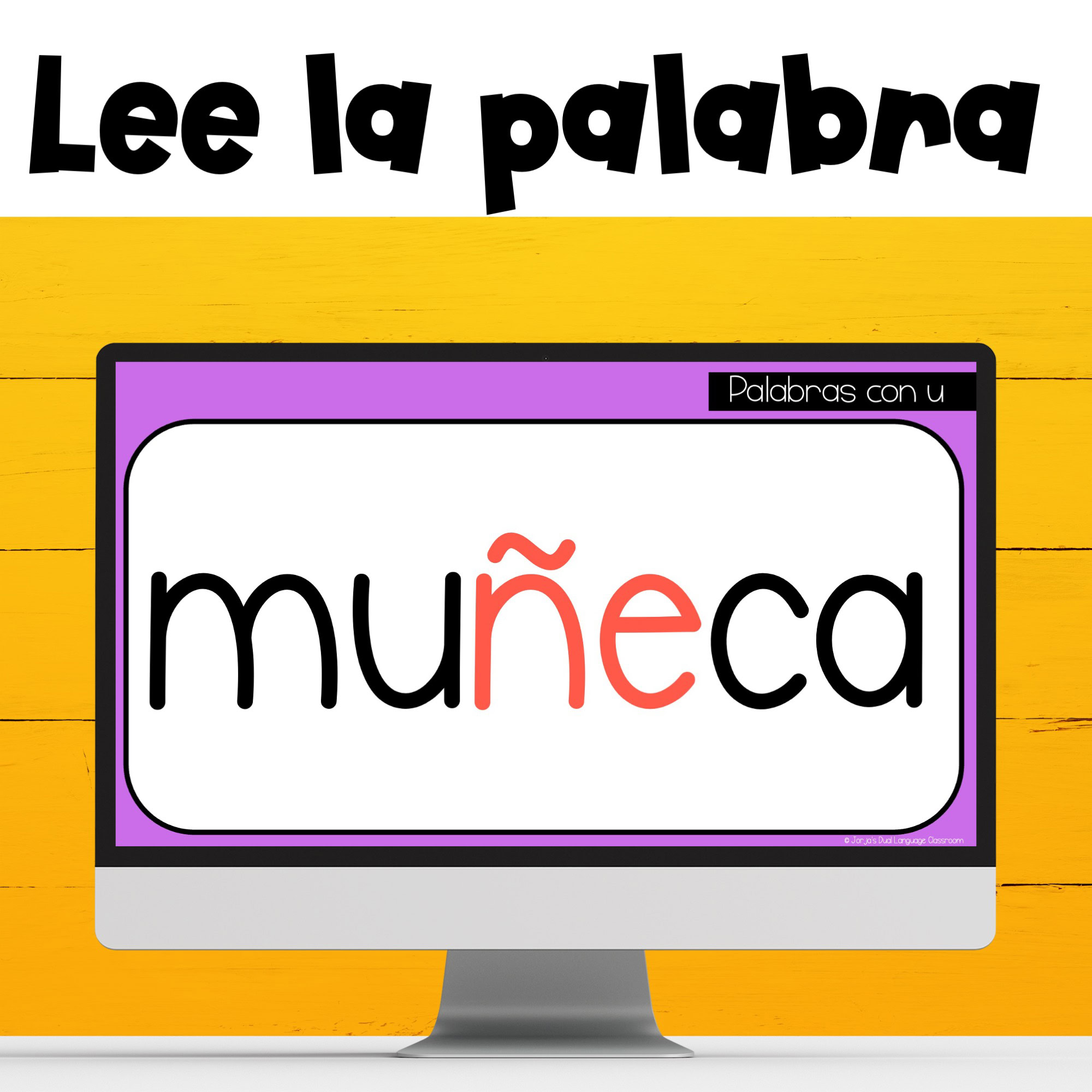 Diapositivas con Palabras con U en español Lectura para niños - Image 2