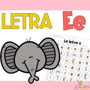 Letra E en español Actividades y hojas de trabajo Letter E in Spanish