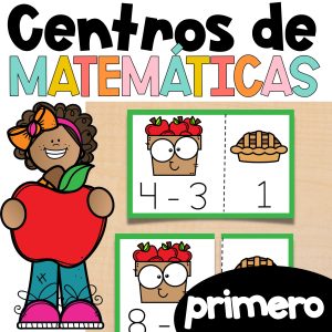 Centros de matemáticas para primer grado septiembre 1st Grade Math in Spanish