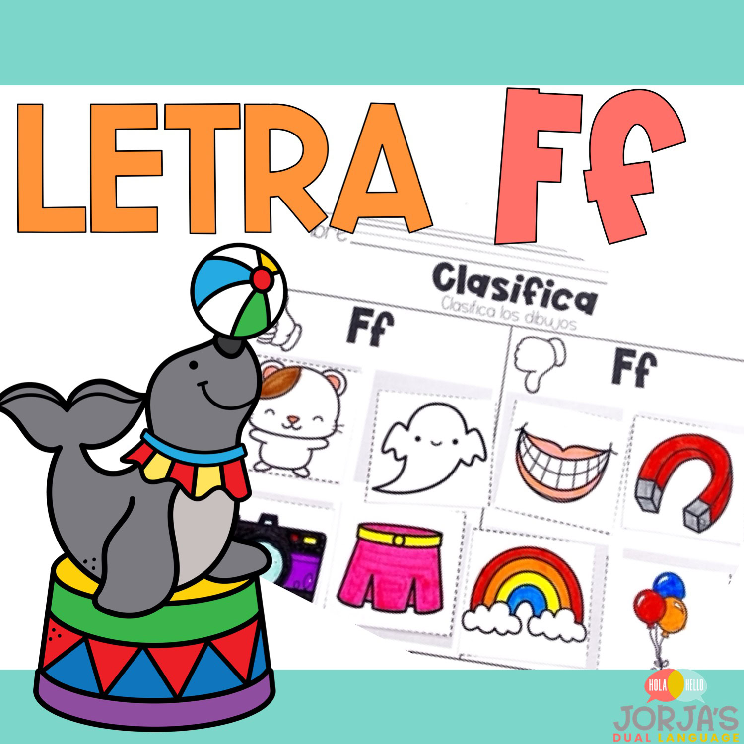 Letra f Sílabas con fa fe fi fo fu Actividades y hojas de trabajo Sílabas con F