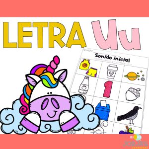 Letra u Letter U Spanish Las vocales en español Vowels in Spanish Actividades