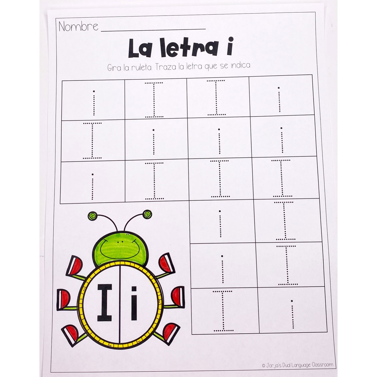 Letra i Hojas de trabajo las vocales en español Letter i in Spanish Activities - Image 3