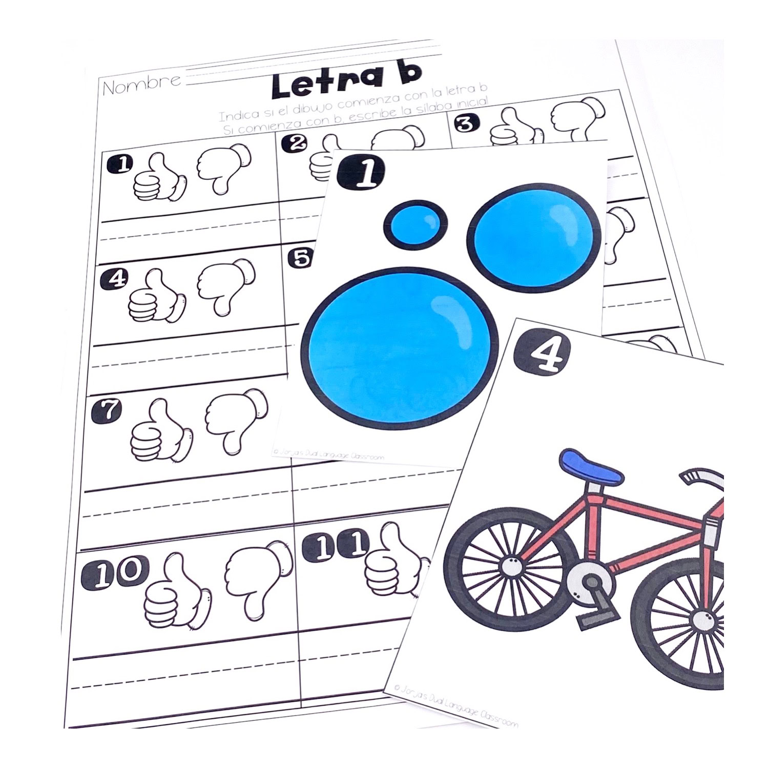 Letra b Sílabas con ba be bi bo bu Hojas de trabajo actividades Letter b Spanish - Image 4