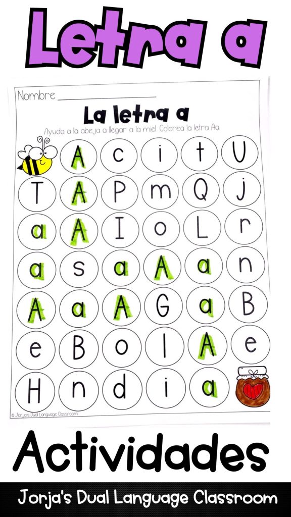 letra a actividades para imprimir preescolar y kinder