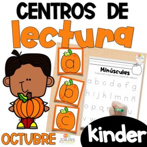 Kinder Literacy Centers Spanish - Centros de Lectura para Kinder Octubre