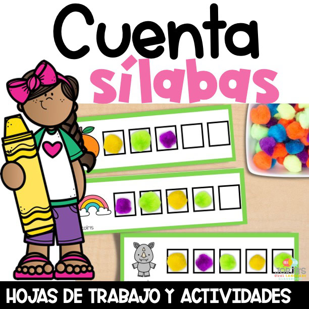 Contar sílabas Actividades y Hojas de trabajo Counting Syllables in Spanish