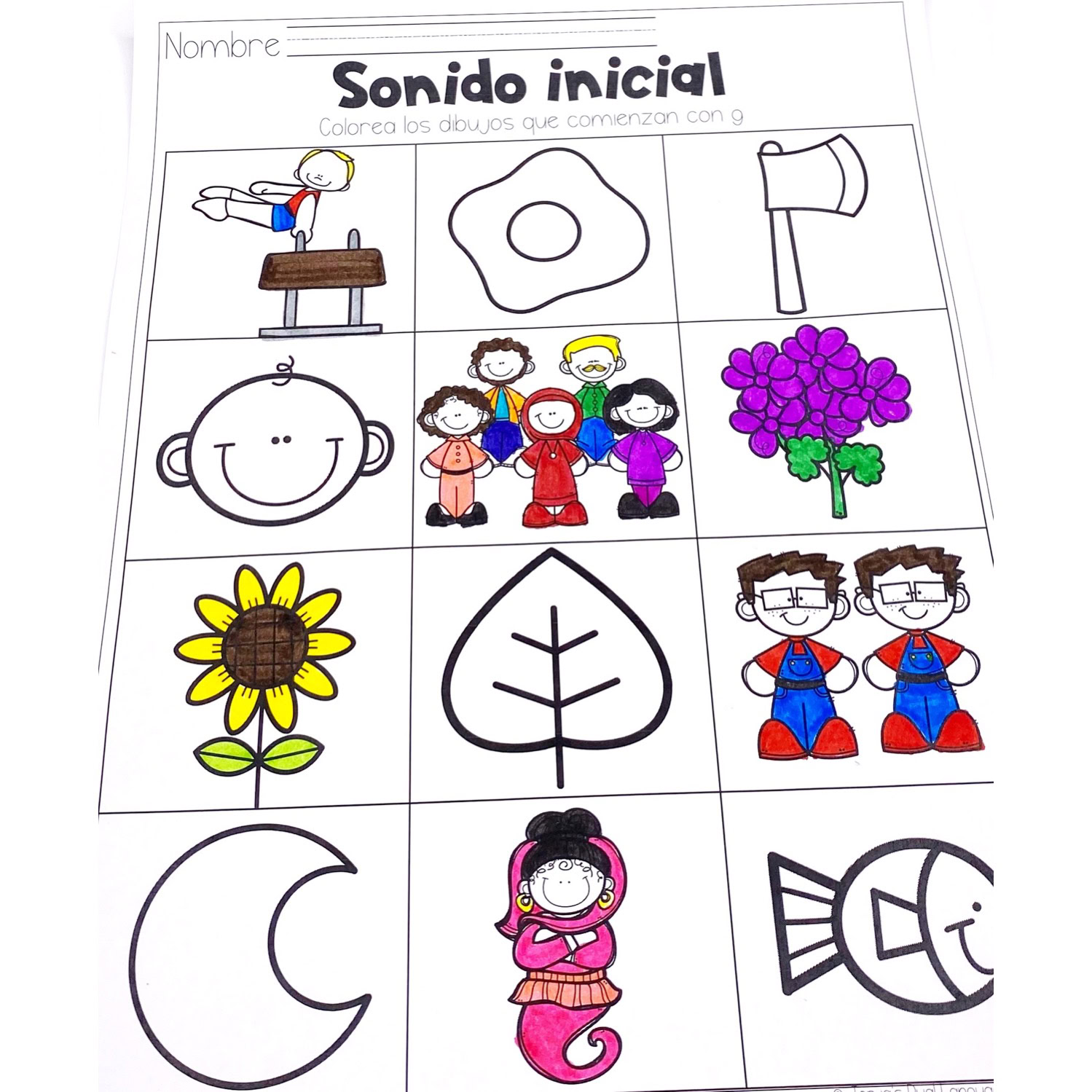 Letra g Sílabas con ge gi Hojas de trabajo y actividades Letter G in Spanish - Image 3