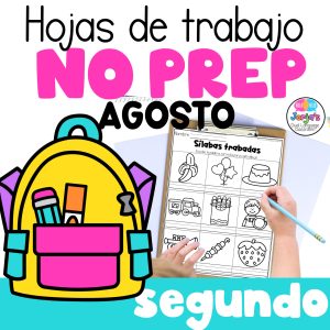 Hojas de trabajo para segundo grado en español
